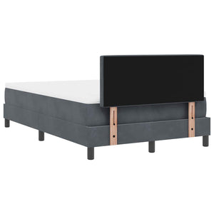 Boxspringbett mit Matratze Dunkelgrau 120x190 cm