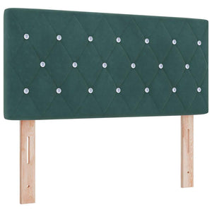 Boxspringbett mit Matratze Dunkelgrün 120x190 cm