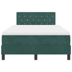 Boxspringbett mit Matratze Dunkelgrün 120x190 cm