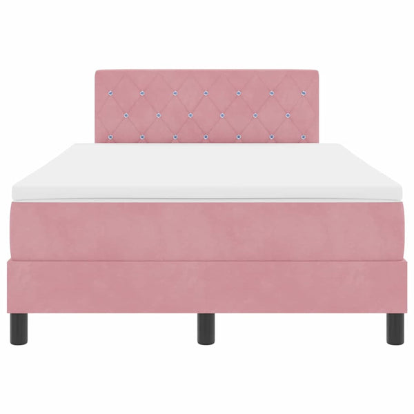 Boxspringbett Rosa Samt 120x190 cm