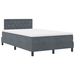 Boxspringbett mit Matratze Dunkelgrau 120x200 cm