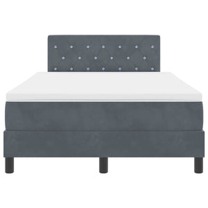 Boxspringbett mit Matratze Dunkelgrau 120x200 cm