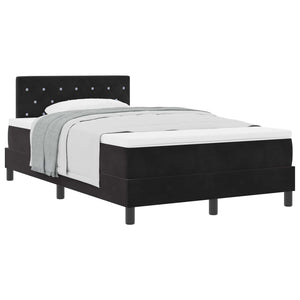 Boxspringbett mit Matratze Schwarz 120x200 cm
