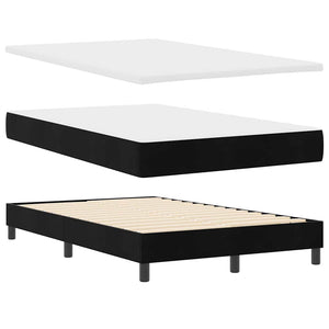 Boxspringbett mit Matratze Schwarz 120x200 cm