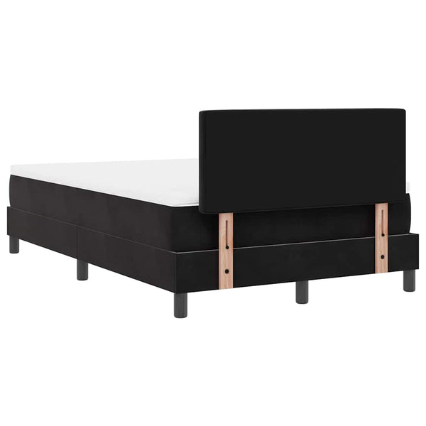 Boxspringbett mit Matratze Schwarz 120x200 cm