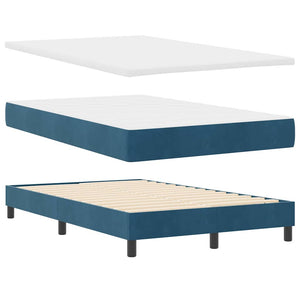 Boxspringbett Dunkelblau Samt 120x200 cm
