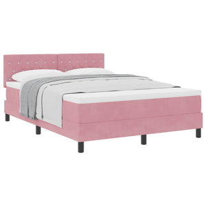 Boxspringbett Rosa 140x190 cm mit Matratze