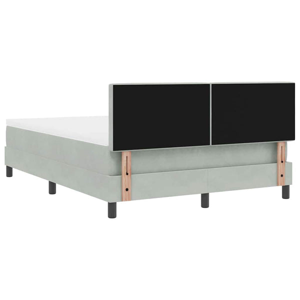 Boxspringbett mit Matratze Hellgrau 140x200 cm