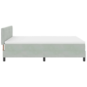 Boxspringbett mit Matratze Hellgrau 140x200 cm