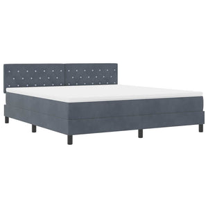 Boxspringbett mit Matratze Dunkelgrau 180x200 cm