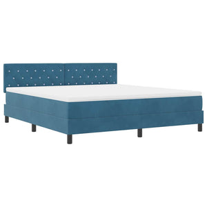 Boxspringbett Dunkelblau 180x200 cm Samt