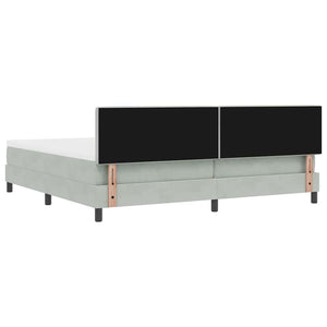 Boxspringbett mit Matratze Hellgrau 200x200 cm