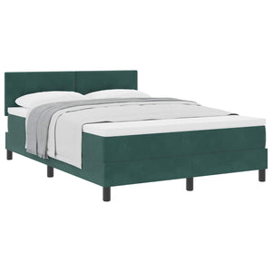 Boxspringbett Dunkelgrün 160x200 cm Samt