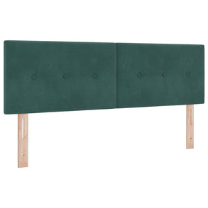 Boxspringbett Dunkelgrün 160x200 cm Samt