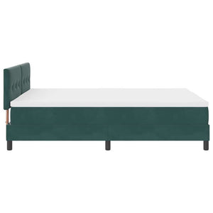 Boxspringbett Dunkelgrün 160x200 cm Samt