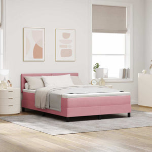 Boxspringbett Rosa 160x200 cm Samt