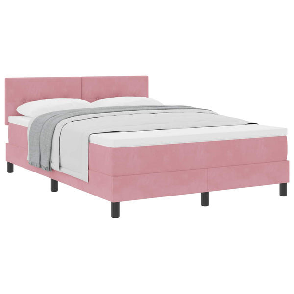 Boxspringbett Rosa 160x200 cm Samt