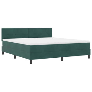 Boxspringbett Dunkelgrün Samt 180x200 cm