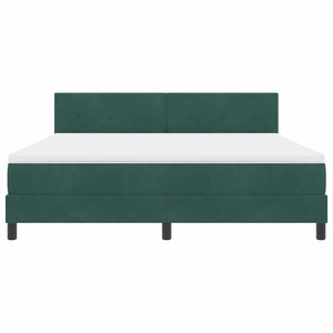 Boxspringbett Dunkelgrün Samt 180x200 cm