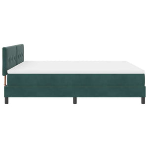 Boxspringbett Dunkelgrün Samt 180x200 cm