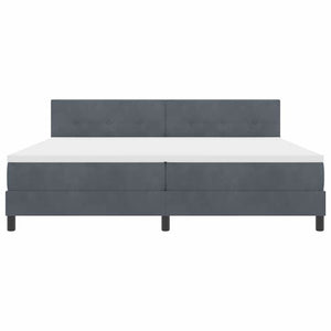 Boxspringbett mit Matratze Dunkelgrau 200x200 cm