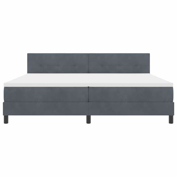 Boxspringbett mit Matratze Dunkelgrau 200x200 cm