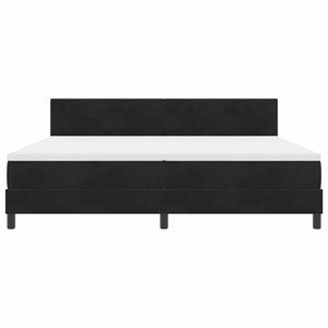 Boxspringbett mit Matratze Schwarz 200x200 cm Samt