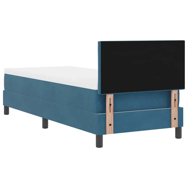 Boxspringbett Dunkelblau 80x200 cm Samt