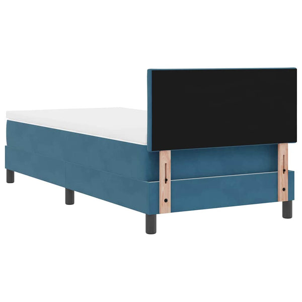 Boxspringbett Dunkelblau 100x200 cm Samt