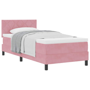 Boxspringbett Rosa 100x200 cm Samt