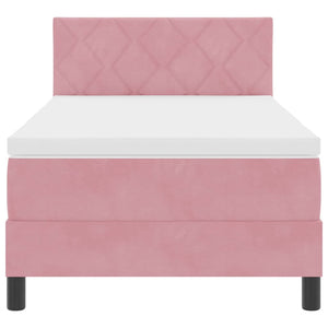 Boxspringbett Rosa 100x200 cm Samt