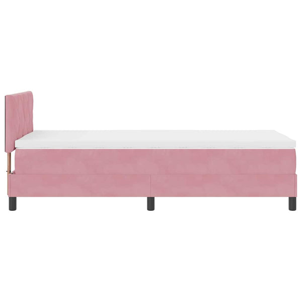 Boxspringbett Rosa 100x200 cm Samt
