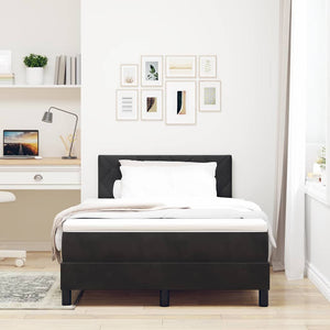 Boxspringbett Schwarz Samt 120x190 cm