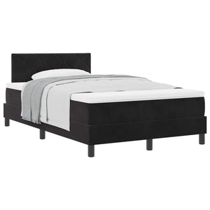 Boxspringbett Schwarz Samt 120x190 cm