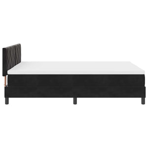 Boxspringbett Schwarz Samt 140x190 cm
