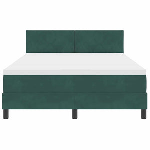 Boxspringbett Dunkelgrün 140x200 cm Samt