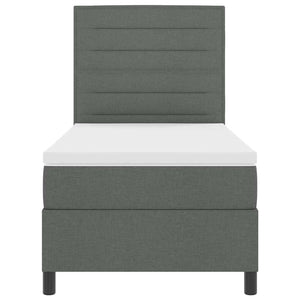 Boxspringbett mit Matratze Dunkelgrau 90x190 cm
