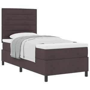 Boxspringbett mit Matratze Dunkelbraun 90x190 cm
