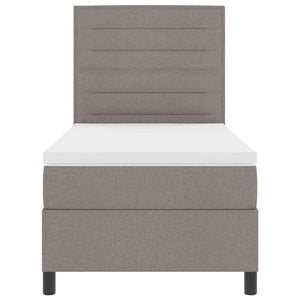 Boxspringbett Taupe mit Matratze 90x190 cm
