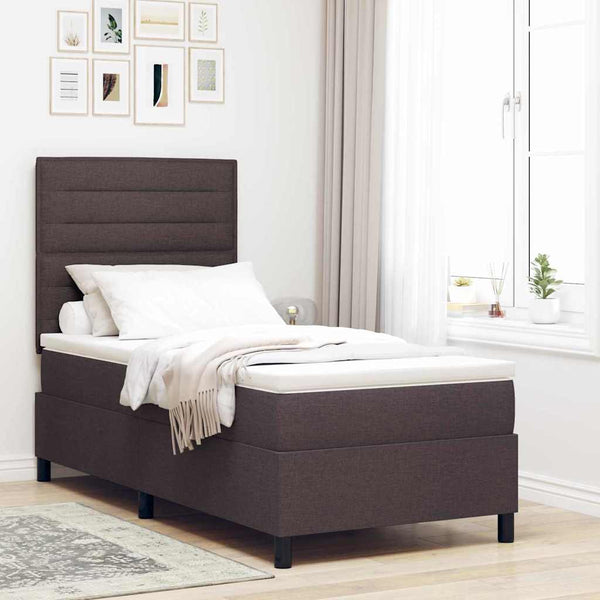 Boxspringbett Dunkelbraun 90x200 cm