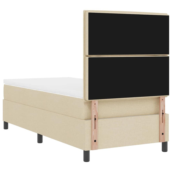 Boxspringbett mit Matratze Creme 100x200 cm