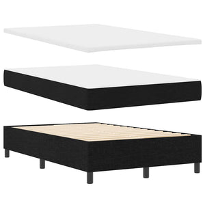 Boxspringbett mit Matratze Schwarz 120x190 cm