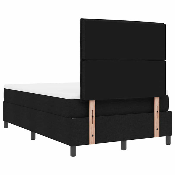 Boxspringbett mit Matratze Schwarz 120x190 cm