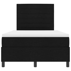 Boxspringbett mit Matratze Schwarz 120x190 cm