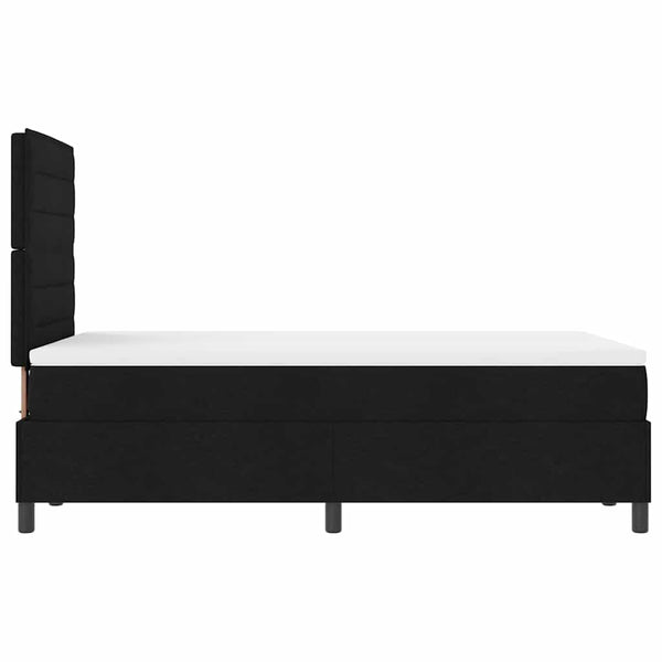 Boxspringbett mit Matratze Schwarz 120x190 cm