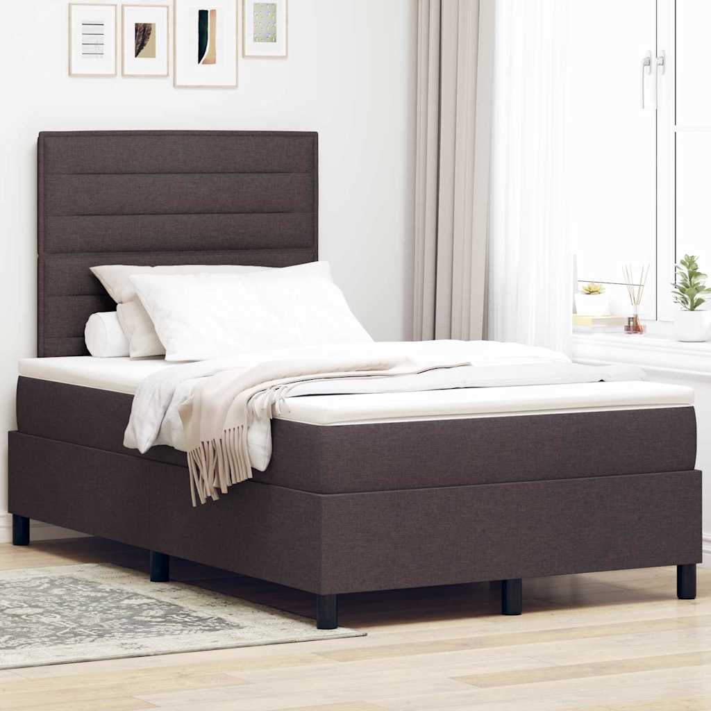 Boxspringbett Dunkelbraun 120x190 cm