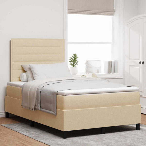 Boxspringbett Creme 120x190 cm