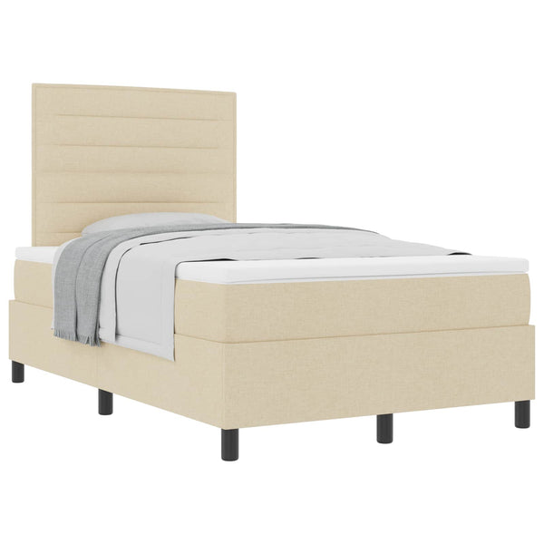 Boxspringbett Creme 120x190 cm