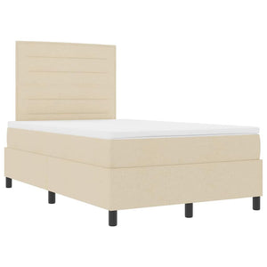 Boxspringbett Creme 120x190 cm