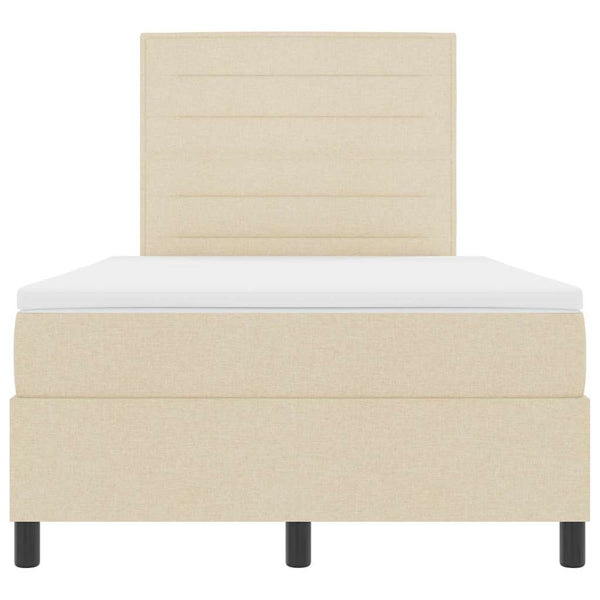 Boxspringbett Creme 120x190 cm